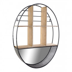 Scaffale DKD Home Decor Metallo Specchio Legno MDF (60 x 15 x 80 cm)