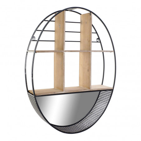 Étagère DKD Home Decor Métal Miroir Bois MDF (60 x 15 x 80 cm)