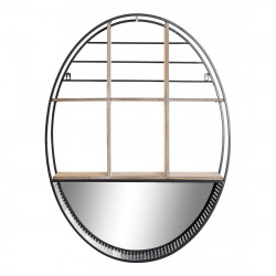 Estantes DKD Home Decor Metal Espelho Madeira MDF (60 x 15 x 80 cm)