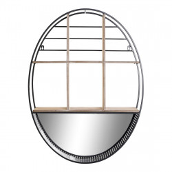 Étagère DKD Home Decor Métal Miroir Bois MDF (60 x 15 x 80 cm)