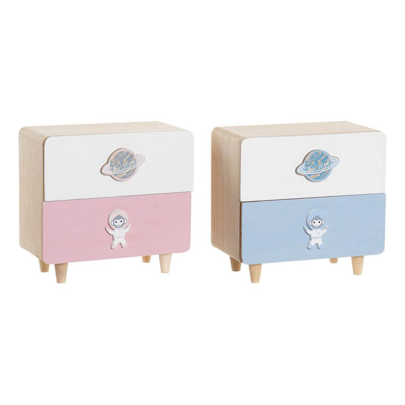 Cassettiera DKD Home Decor ‎ Legno MDF (2 pcs) (20 x 10 x 19 cm)