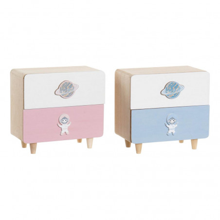 Chest of drawers DKD Home Decor ‎ MDF Wood (2 pcs) (20 x 10 x 19 cm)