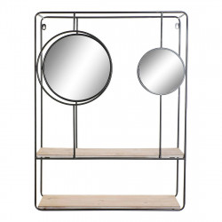 Regal DKD Home Decor Metall Spiegel Holz MDF (60 x 17 x 80 cm)