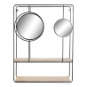 Estantes DKD Home Decor Metal Espelho Madeira MDF (60 x 17 x 80 cm)