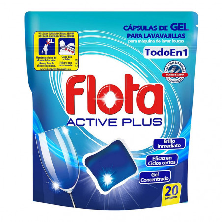 Tabs für Spülmaschine Active Plus Flota (20 uds)