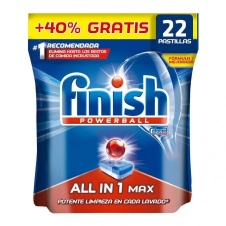 Pastilhas para Máquina de Lavar Louça Finish (22 uds)