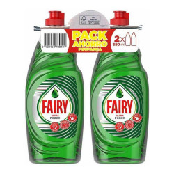 Detersivo Liquido per Stoviglie Fairy (2 x 650 ml)