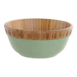 Bowl DKD Home Decor Bamboo...