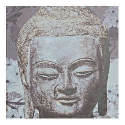 Cover DKD Home Decor ‎ Counter Buddha Grey Wood (2 pcs) (46 x 6 x 32 cm)