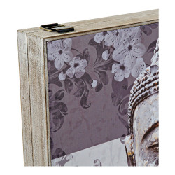 Cover DKD Home Decor ‎ Counter Buddha Grey Wood (2 pcs) (46 x 6 x 32 cm)