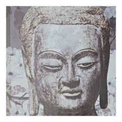 Abdeckungen DKD Home Decor Zähler Buddha Grau Holz MDF (2 pcs) (46.5 x 6 x 31 cm)