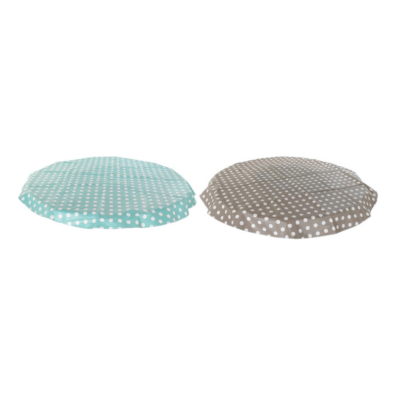 Toalha de Mesa DKD Home Decor Lunares PVC (2 pcs) (140 x 140 x 140 cm)