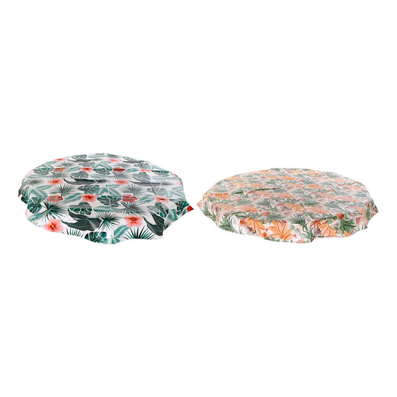 Tablecloth DKD Home Decor PVC Tropical (2 pcs) (140 x 140 x 140 cm)