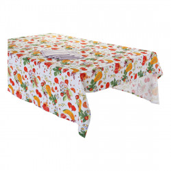 Tablecloth and napkins DKD Home Decor Tropical Cotton (150 x 150 x 0.5 cm) (5 pcs)