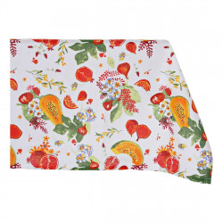 Tablecloth and napkins DKD Home Decor Tropical Cotton (150 x 150 x 0.5 cm) (5 pcs)