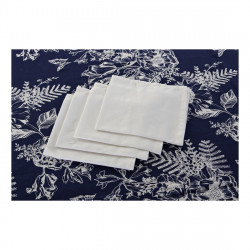 Nappe et serviettes de table DKD Home Decor Coton (2 pcs) (150 x 150 x 0.5 cm)