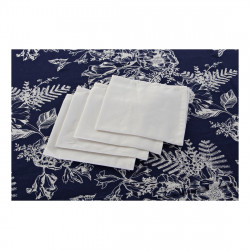 Tablecloth and napkins DKD Home Decor Cotton (2 pcs) (150 x 150 x 0.5 cm)