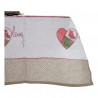 Tablecloth and napkins DKD Home Decor Love Cotton (2 pcs) (150 x 1 x 150 cm)