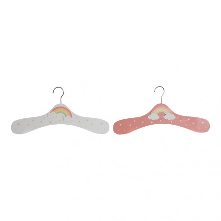 Hanger DKD Home Decor MDF Wood Rainbow (2 pcs) (35 x 1 x 19 cm)