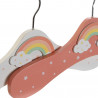 Hanger DKD Home Decor MDF Wood Rainbow (2 pcs) (35 x 1 x 19 cm)