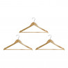 Set of Clothes Hangers DKD Home Decor Wood (45 x 1.3 x 22 cm) (3 pcs)